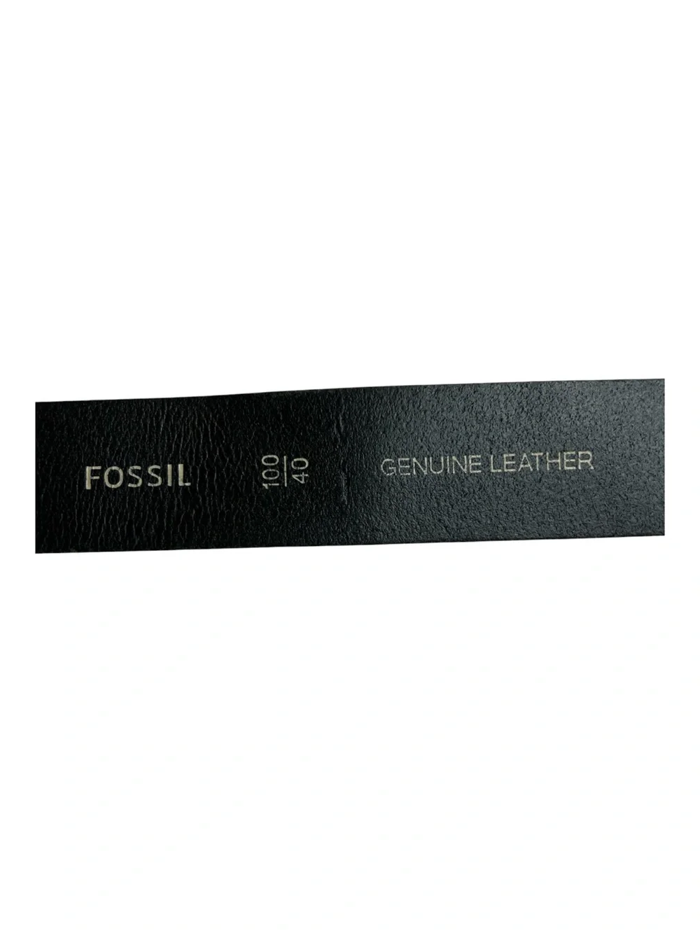 Fossil Joe Black Leather Belt